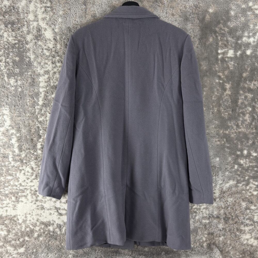 Garnet Hill Size 8 Wool Blend Coat Gray Snap Button Long Sleeve Outdoor - Picture 4 of 9